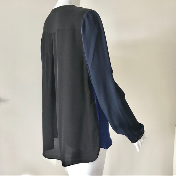 Elie Tahari Color Block 100% Silk Tunic M NWOT - Picture 4 of 8